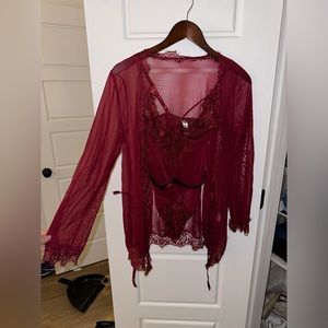 Fashion Nova lingerie set with robe